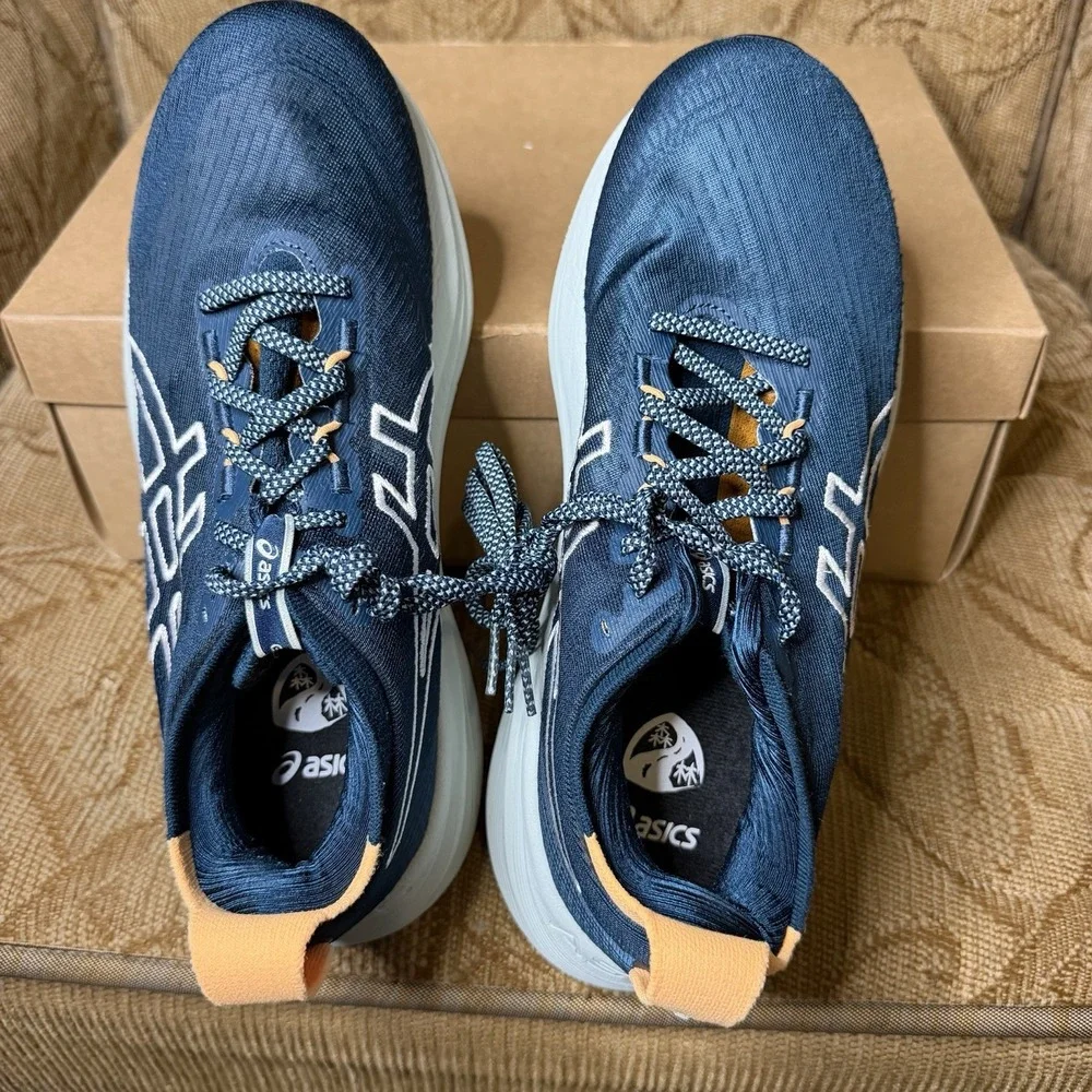 ASICS GEL-Nimbus 27 TR Men's Size 7 Indigo Blue/Amber 1011C136 Trail Running